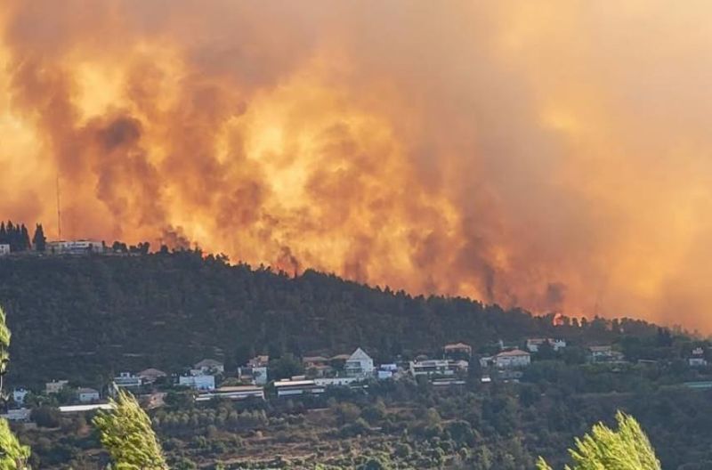  صورة حريق بيت شميس المتداولة: تعود لعام 2021 في محمية ماسيراك الطبيعية بالقدس