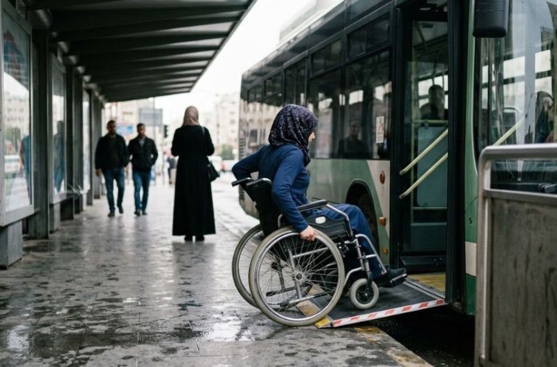 حق الوصول المفقود : التحديات اليومية لذوي الإعاقة الحركية في النقل العام الأردني